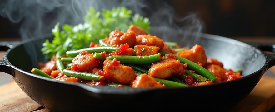 green bean chicken stir fry recipe